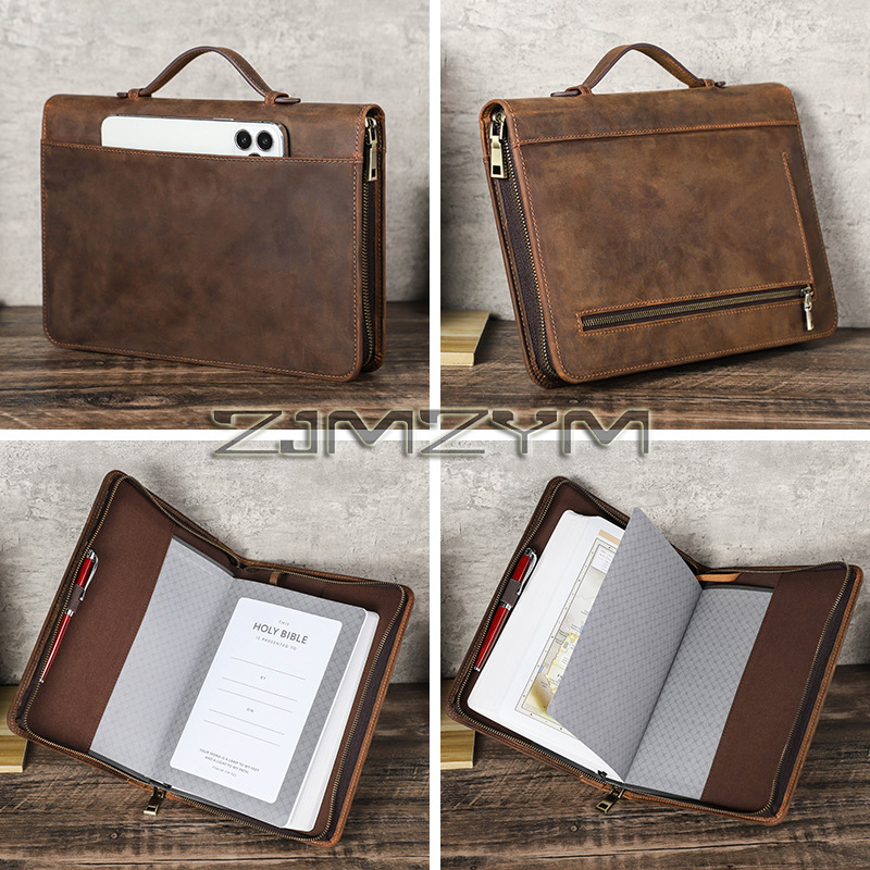 Office Stationery Supply Business - Capa de Caderno de Couro Retrô