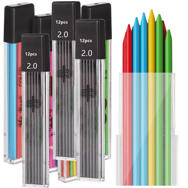 Mechanical Pencil Lead - Lápis mecânicos de 2.0mm, recargas de