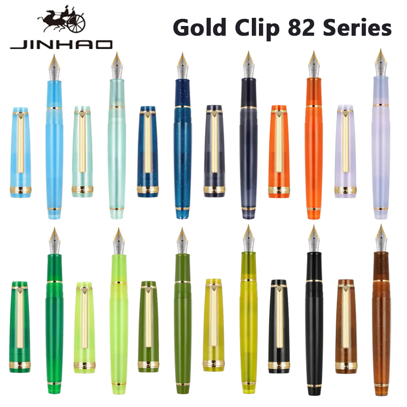 Office Stationery Supply Business - Jinhao 82 caneta tinteiro clipe dourado
