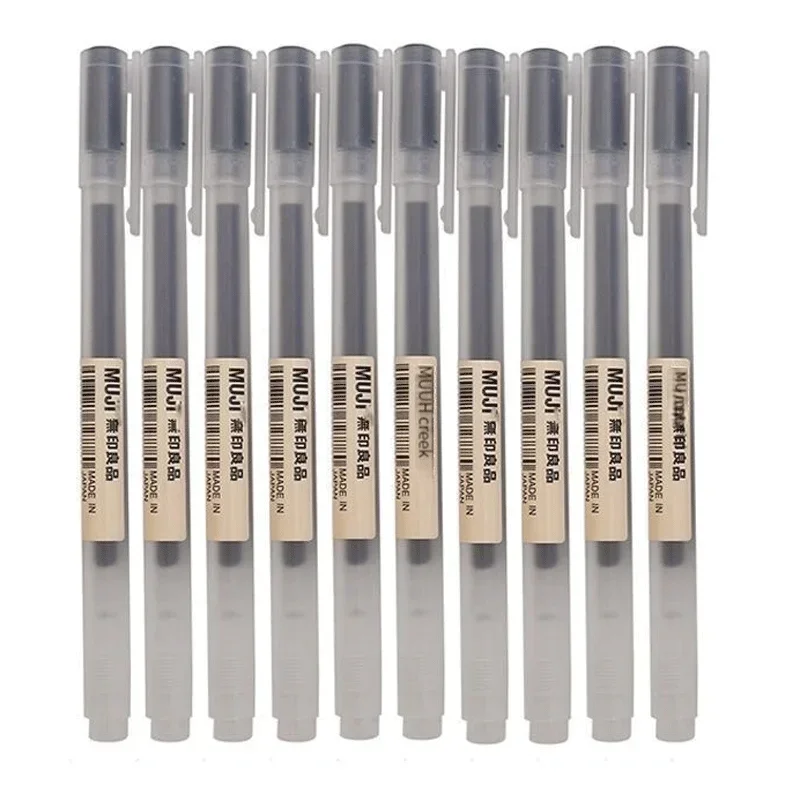 Gel Ink Pen Set - 6/8 Pçs/set MUJIs Caneta Gel Preto/Vermelho/Azul