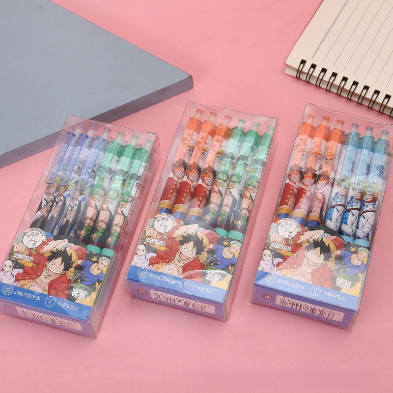 Gel Ink Pen Set - Caneta Gel Anime One Piece com