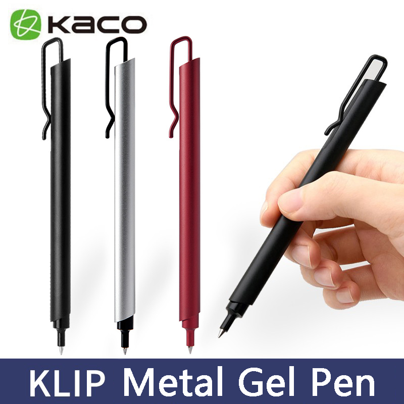 Office Stationery Supply Business - Kaco Metal Gel Pen 0.5MM Tinta