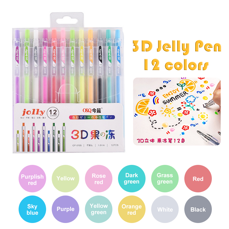 3d tridimensional geléia canet - Gel Ink Pen Set avaliação e preço