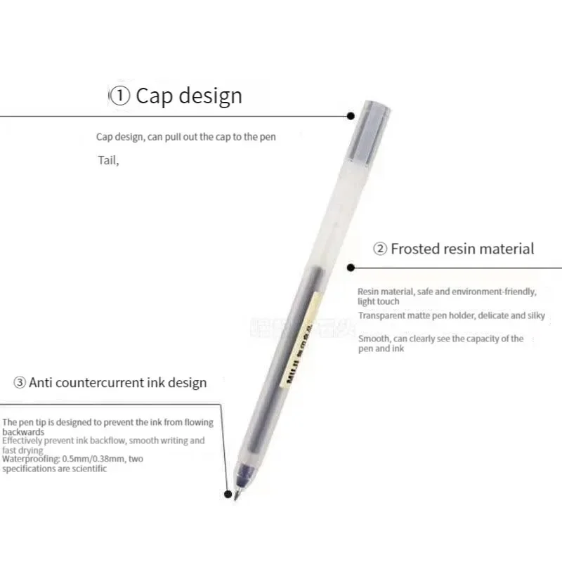 6/8 Pçs/set MUJIs Caneta Gel P - Gel Ink Pen Set avaliação e preço