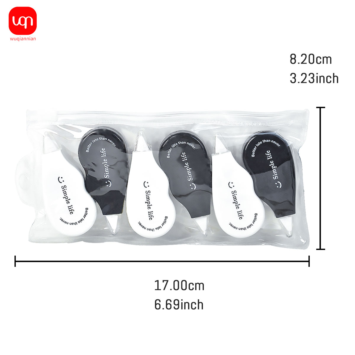 WQN - Fita Corretiva Mini Pret - Office Supply Office Stationery Items avaliação e preço